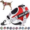 No Pull Dog Vest Harness Service Dog Chest Collars Puppy Accessories Tactical Train Medium Small Leash Set For All Breeds Dogs