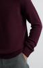 Micro-Patterned Round Neck Sweater M