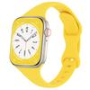 Тонкий силиконовый ремешок для Apple Watch 40 мм 44 мм 45 мм 41 мм 38 мм 42 мм однотонный ремешок-браслет для IWatch Series 1 2 3 4 5 6 SE 7