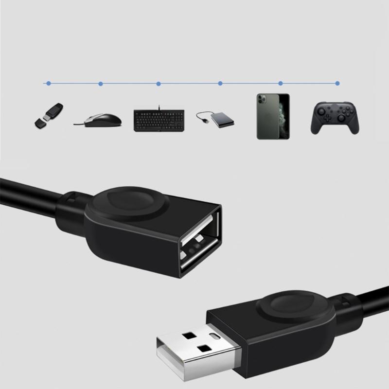 Высокоскоростной USB 3.0 удлинитель 5 Гбит/с, разъем папа-мама, кабель для передачи данных для компьютерной мыши, ноутбука