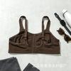 Large size no steel ring no sponge thin bra sports underwear large chest small gathering bra wholesale