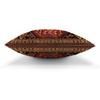 AOYEGO Persian Carpet Tribal Pattern Throw Pillow Cover Persian Embossing Ethnic Geometric Chaotic Diamond Grid Zigzag Pillow Case 18x18 Inch
