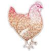 Chicken Pretty Colorful - 3" Vinyl Sticker - for Car Laptop I-Pad Phone Helmet Hard Hat - Waterproof Decal