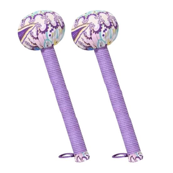 2Pcs Long Mugwort Lymphatic Drainage Massage Hammer for Effective Self-Massage Manual Back Massager for Muscle Pain Relief Full Body