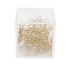 25pcs Shaped Paper Clips Metal Material Light Portable Golden Puppy Shapes Office Clips for