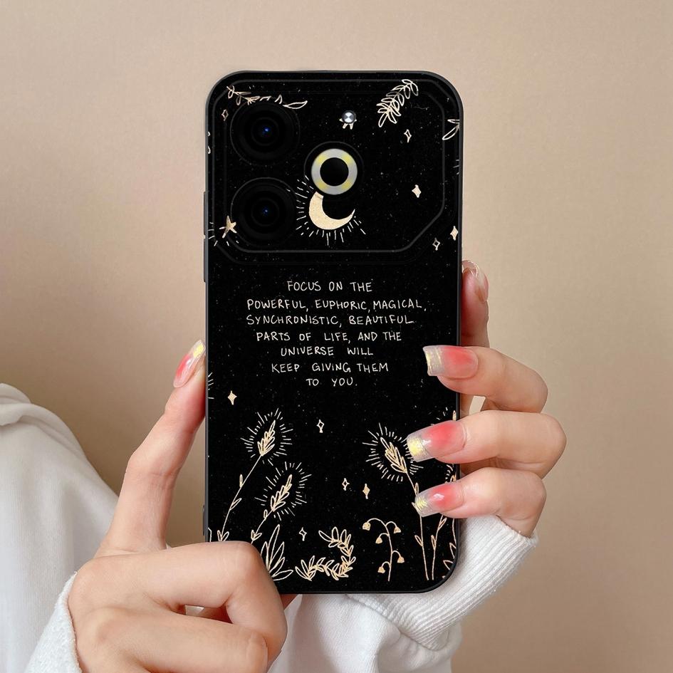 Чехол для телефона Tecno Camon 30 Pro Spark 20 Pop 8 Hot 40i Pova 6 Neo, задние чехлы с красивыми цветами и растениями, мягкий силиконовый бампер с защитой от падения, корпус корпуса