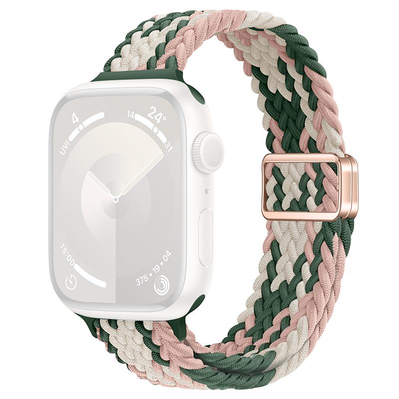 For Apple Watch 10 46mm/Ultra 2/Ultra 49mm/9 8 7 45mm/SE (2023) SE (2022) SE 6 5 4 44mm/3 2 1 42mm Watch Strap Braided Nylon Band