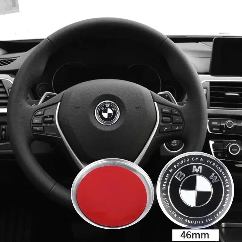 Для BMW 45 мм Для автомобиля BMW Наклейка-значок на руль Аксессуары для декора Для BMW E46 E85 E60 F10 E39 F30 E36 F20 E87 E90 E70