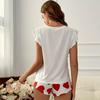 Ladies Two-Piece Set of New Pajamas T-Shirt Shorts Erotic Casual Wear Pajamas Homewear Comfortable Ladies Pajamas Homewear Set