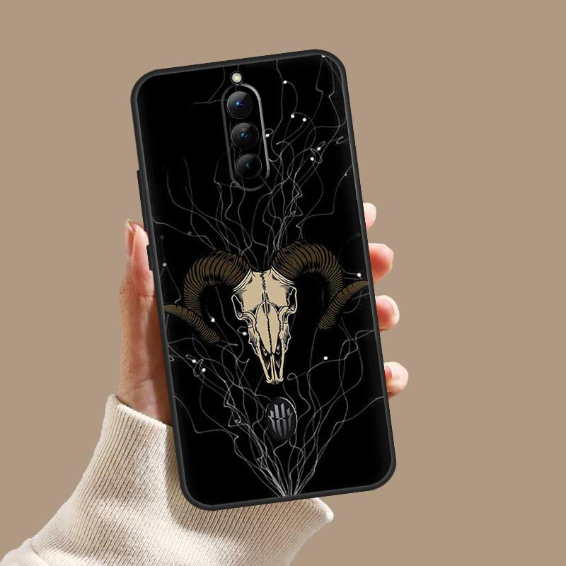 Чехол-череп барана скелет ужас для ZTE Nubia Red Magic 11 10S 9S 8S 8 9 10 Pro Plus 6 7 6S 7S Pro 5G 6R 10 Air