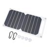 Solar Panel 10W Monocrystalline Silicon IP65 Waterproof Slim Portable Solar Panel Charger with Carabiner Suction Cup