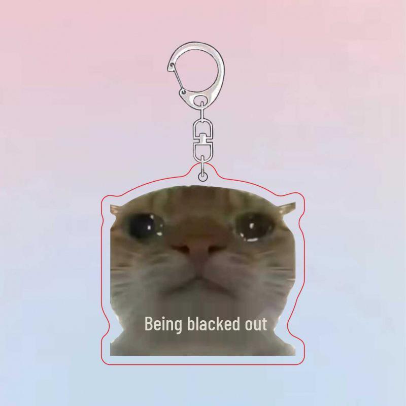 Причудливый брелок для ключей «Котенок»: Юмористический подарок-прикол для рюкзаков и дней рождения