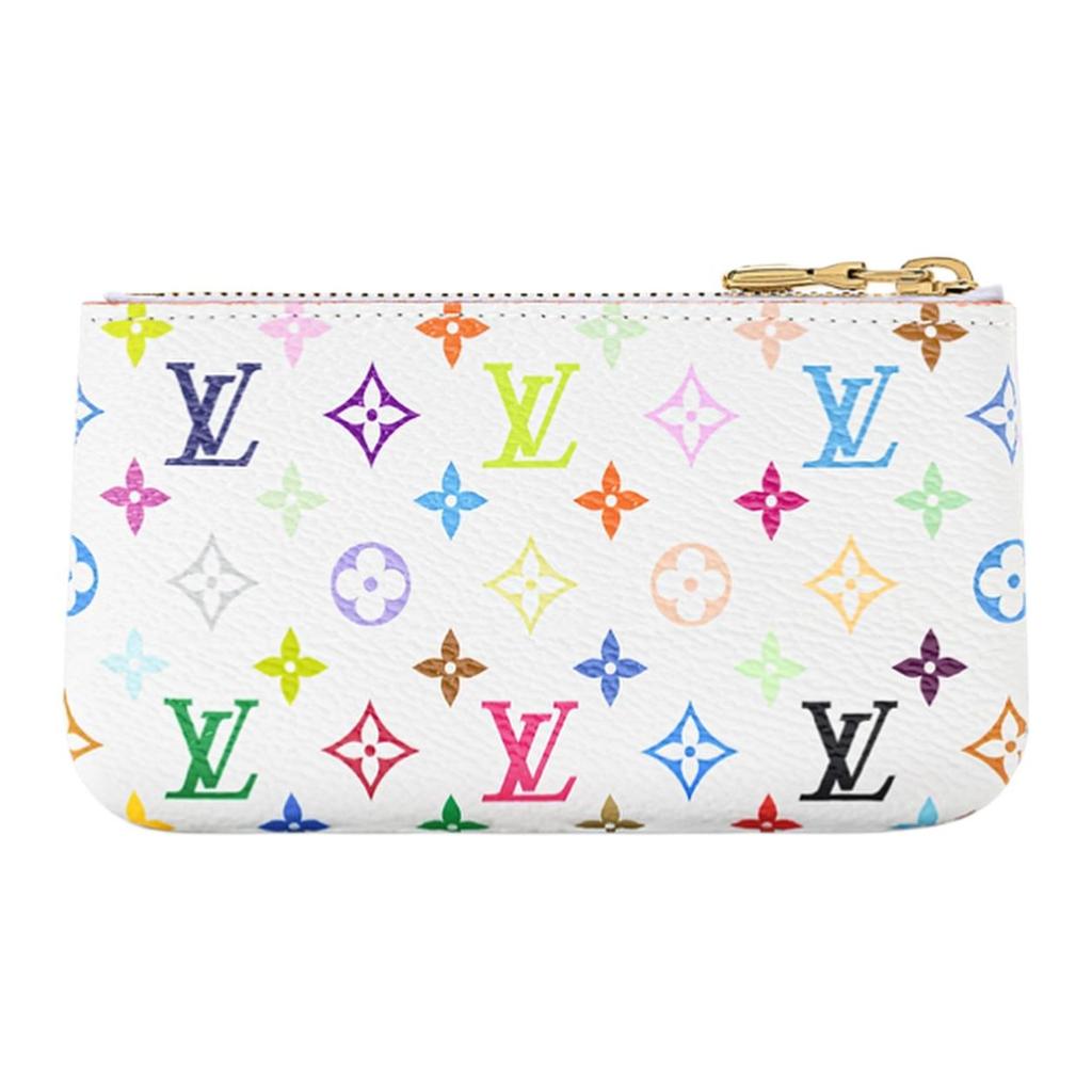 Louis Vuitton X Takashi Murakami Кошелек-ключница Мультиколор/Белый кантва с монограммой Женские кошельки M28388
