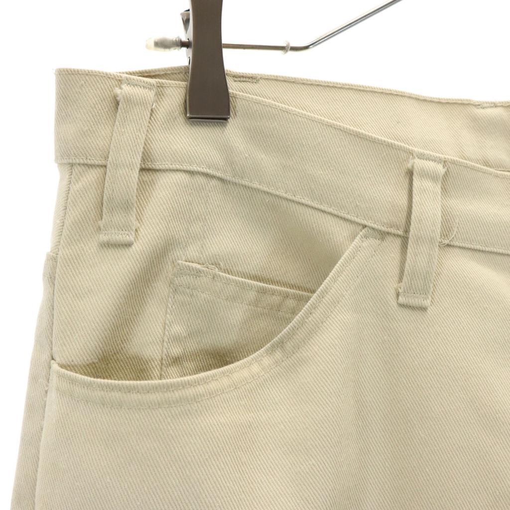 Levi's 70s Big E Vintage Long pants beige STA-PREST TALON Zip Men's Used