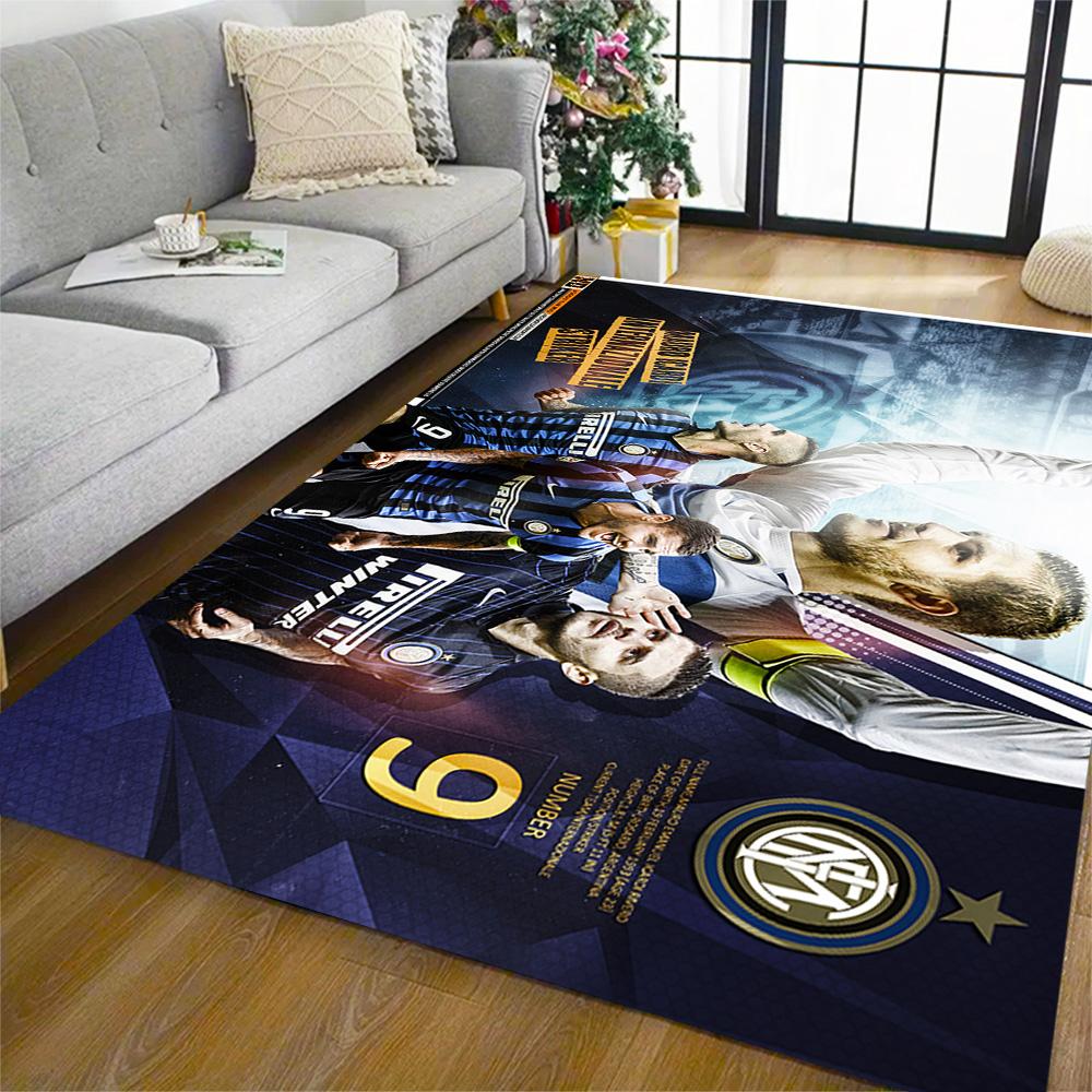 Inter Milan Star Icardi Carpet Design for Study room Living Rooms Hallway Dormitory Antislip Carpet Decorate Offices