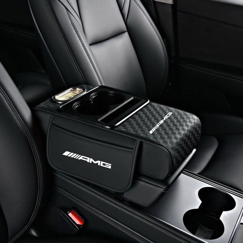 Car Armrest Box Cushion Tissue Cup Holder Memory Cotton Elbow Support Height Pad For Mercedes Benz AMG W204 W205 W203 W211 W212 ZF2