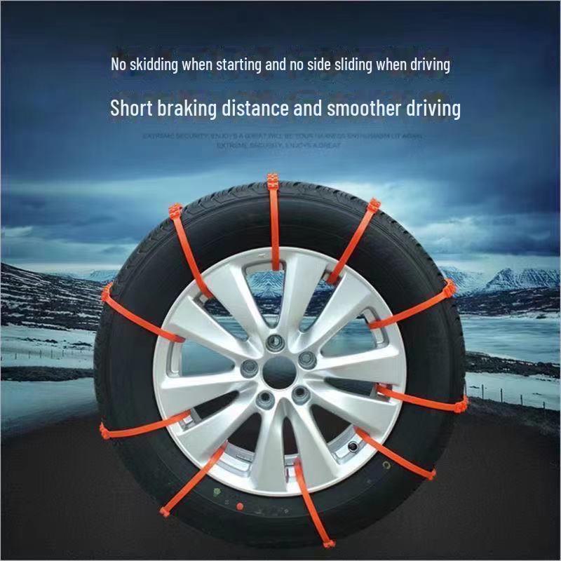 1/5/10 шт. Цепи противоскольжения для автомобильных шин: Универсальный колесный аварийный инструмент