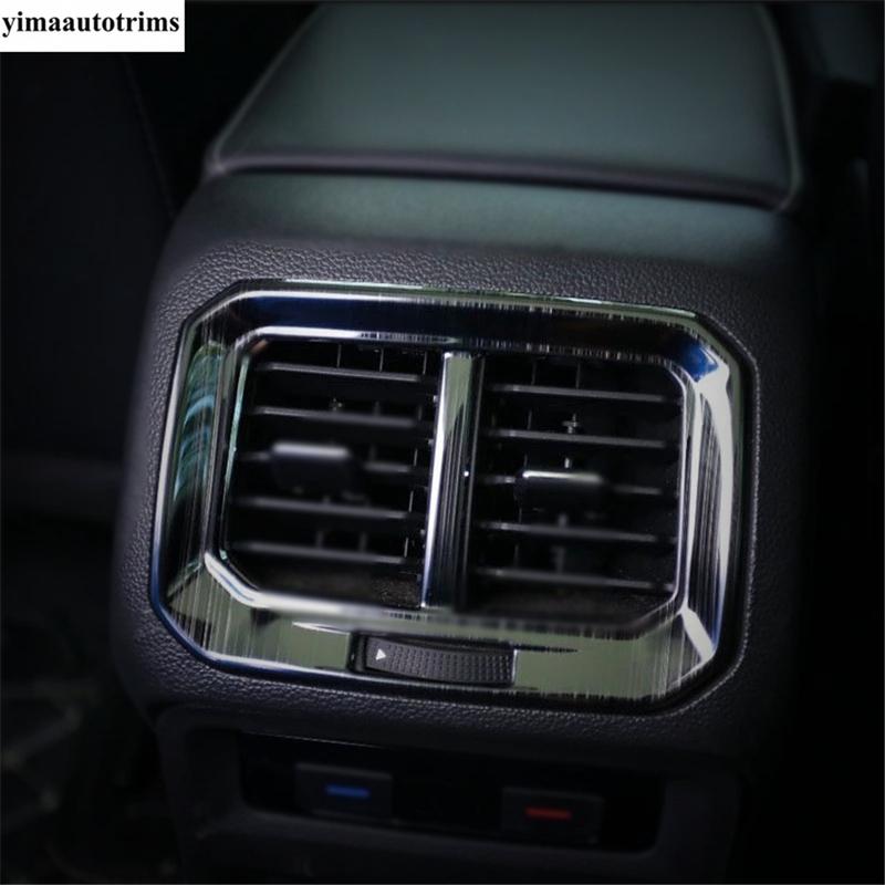 Задний подлокотник автомобиля, коробка для кондиционера, вентиляционная рама, крышка, отделка для Volkswagen VW Tiguan MK2 2016 - Аксессуары для интерьера