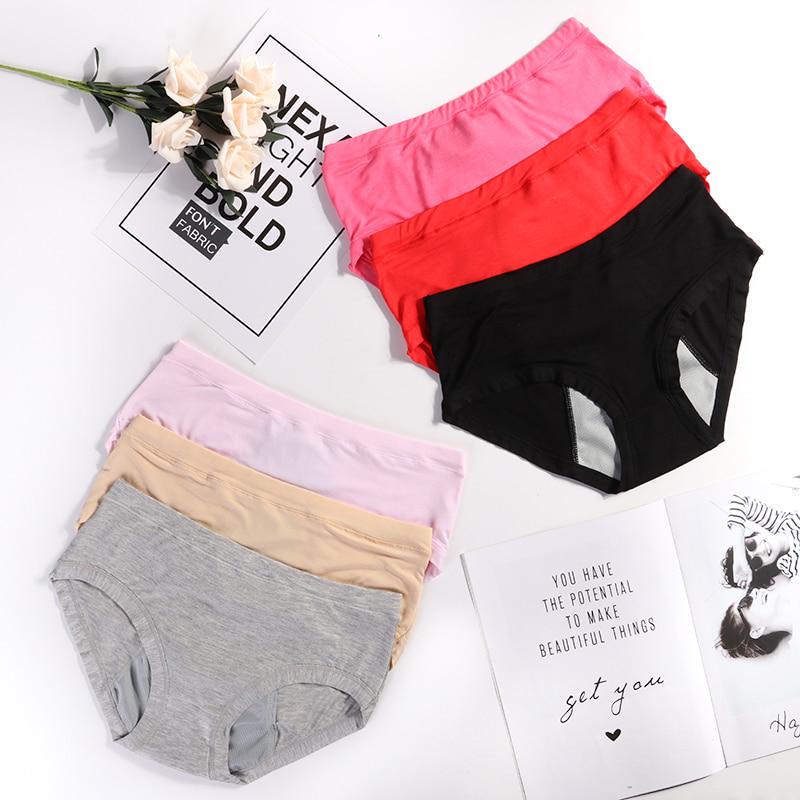 Герметичные трусики для менструального периода, женское нижнее белье, физиологические брюки, хлопковые, теплые для здоровья талии