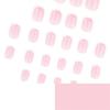 24 шт. Короткие квадратные накладные ногти глянцевые акриловые накладные ногти с французским кончиком наклейки для маникюра для женщин и девушек