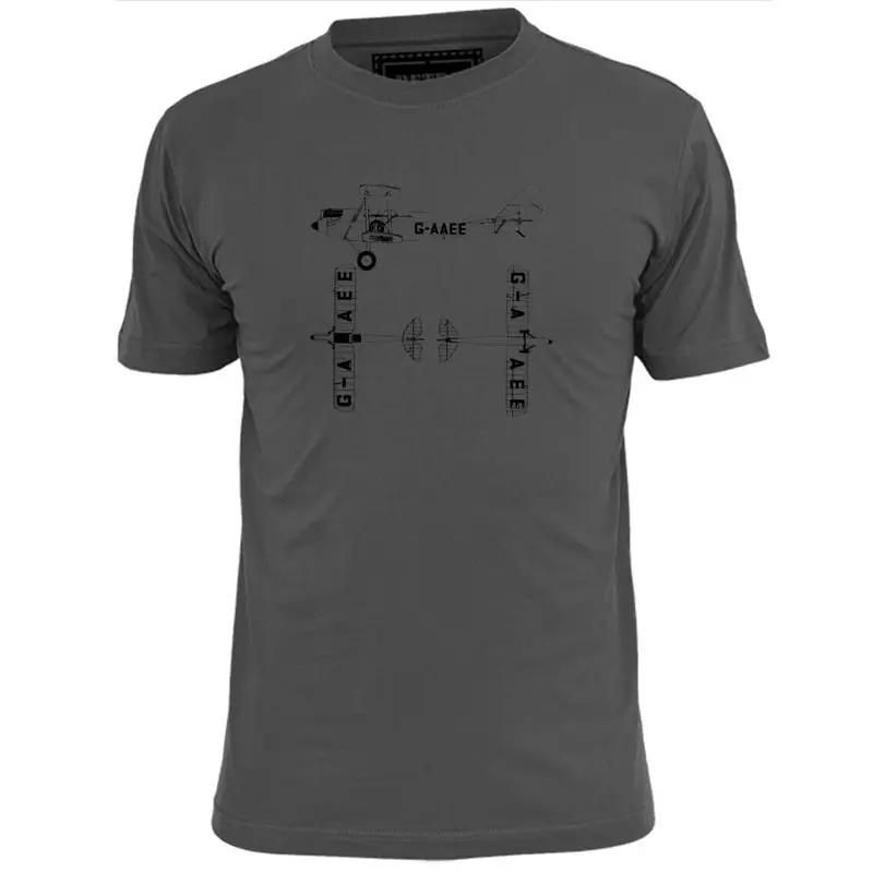 Unisexs De Havilland Gipsy Moth Touring Aircraft Blueprint T Shirt