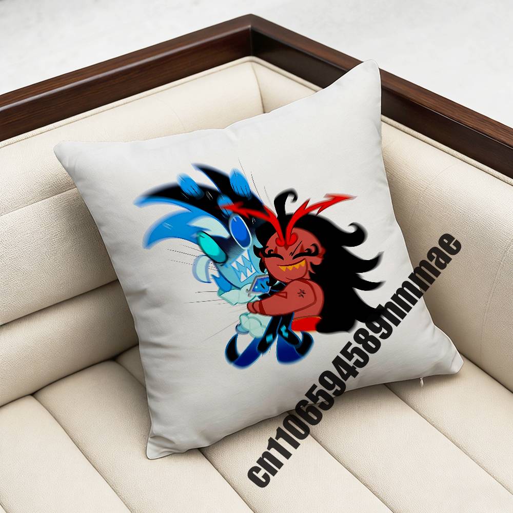 For Burning Spice CCookie Run Throw Pillow Case Sham xcm xcm Square Car Pillowcase Pad Cushion Cover