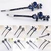Women Girls Accessories Barrette Hairpin Bling Headwear Crystal Rhinestone Hair Clip Edge Clamp