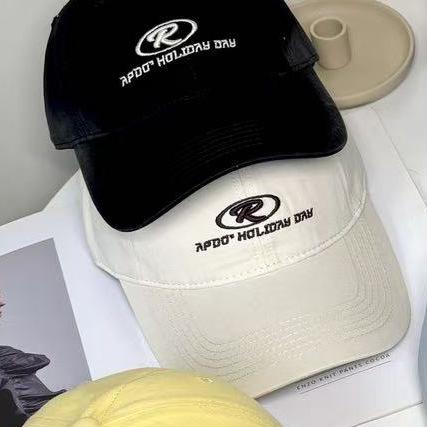 Spring And Summer Letter Embroidery Baseball Cap Female Face Peaked Cap Versatile High Quality Fashion Hat