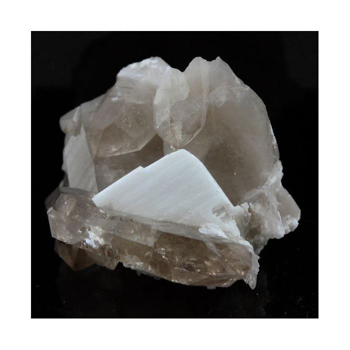 Quartz fumé + Baryte 52.93 carats