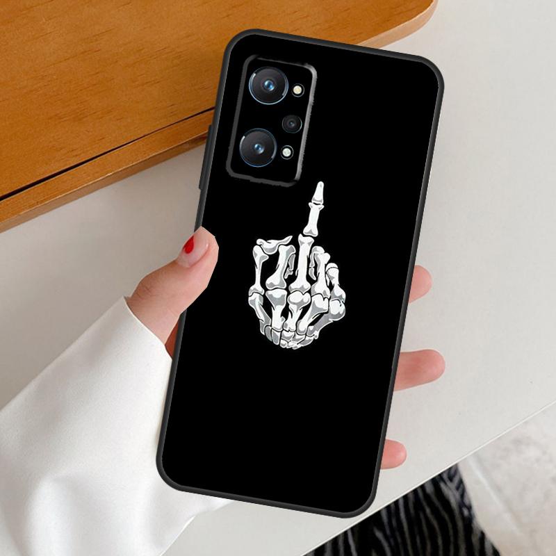 Middle Finger For Realme GT7 GT6 15 Pro 10 11 12 13 14 Pro Plus C65 C63 C61 C55 C51 C53 C35 C75 C67 Case