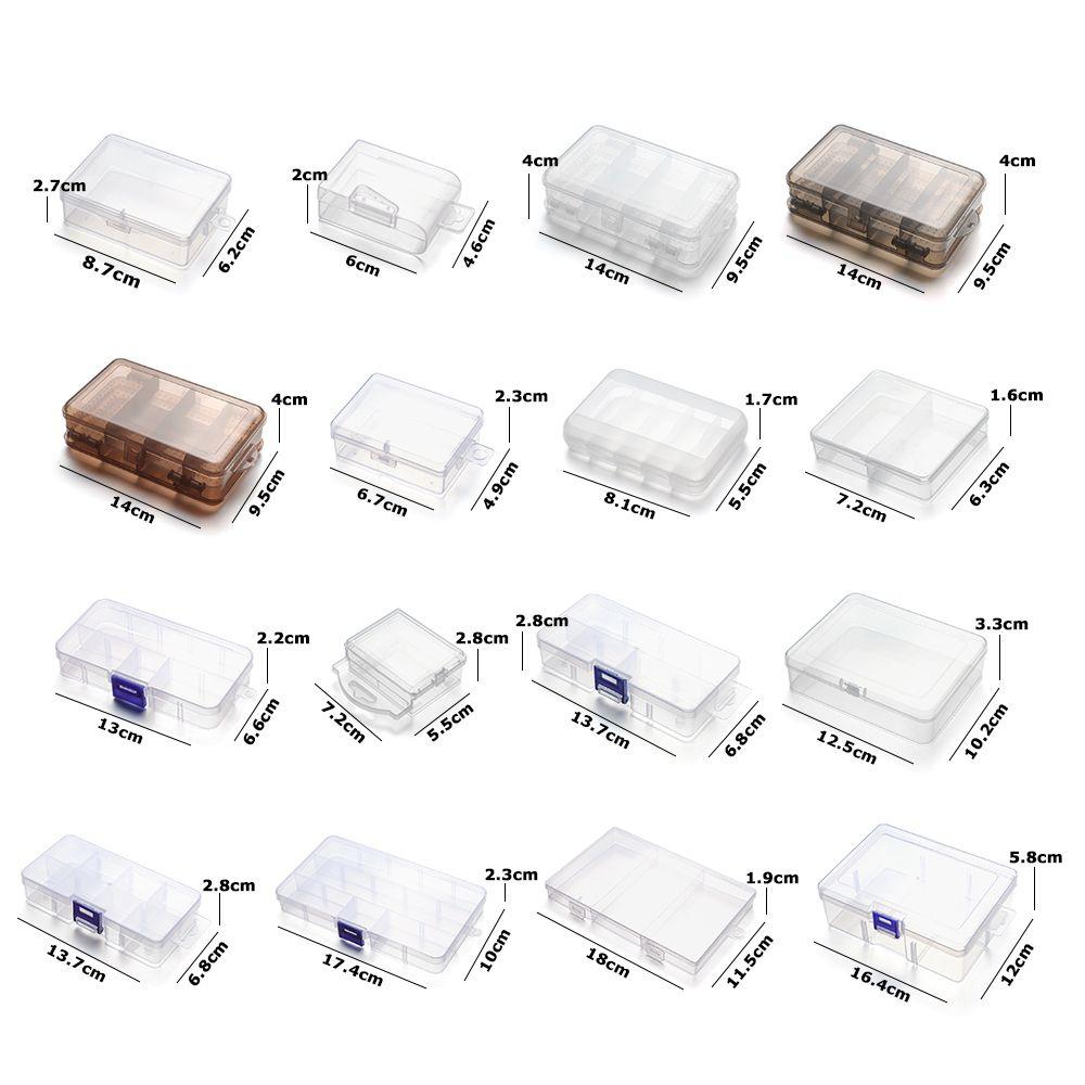 Boxes Jewelry Beads Container Fishing Tools Box Small Items Sundries Transparent Storage Box