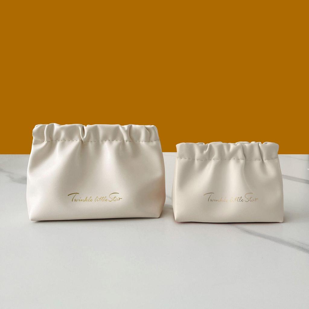 Сумка для хранения мелочи с узором личи: Большая косметичка, Чехол для очков, Внутренняя сумочка-клатч, Набор для помады и монет.