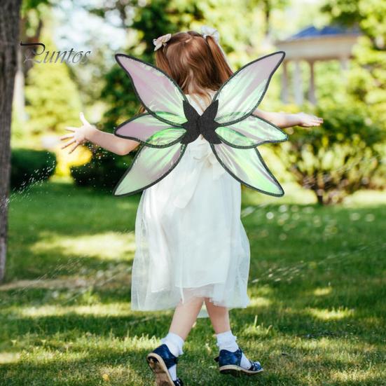 1 комплект волшебных крыльев, красочная пряжа, красивые крылья принцессы эльфа со звездой, реквизит для рождественских фотовечеринок