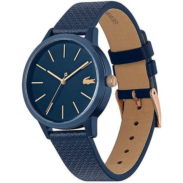 Б/у Дешевые женские кварцевые часы Lacoste 2001091 темно-синий/темно-синий Доставка в тот же день