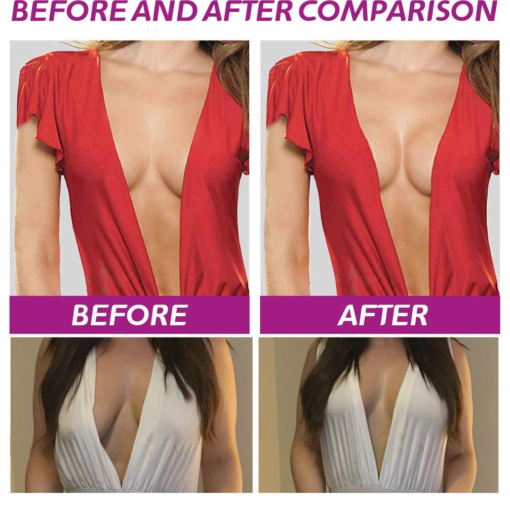 Jaysuing Невидимый тейп для подтяжки груди, 24 мм x 20 м - Тейп для лифтинга груди для Push Up и Подъема, Невидимый, Дышащий, Противоскользящий Body Tape для Всей Одежды