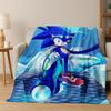 Классическое мультяшное фланелевое одеяло S-Sonic с изображением ежика, мягкое теплое плед-покрывало для кровати, спальни, комнаты, гостиной, путешествий, пикника, ребенка