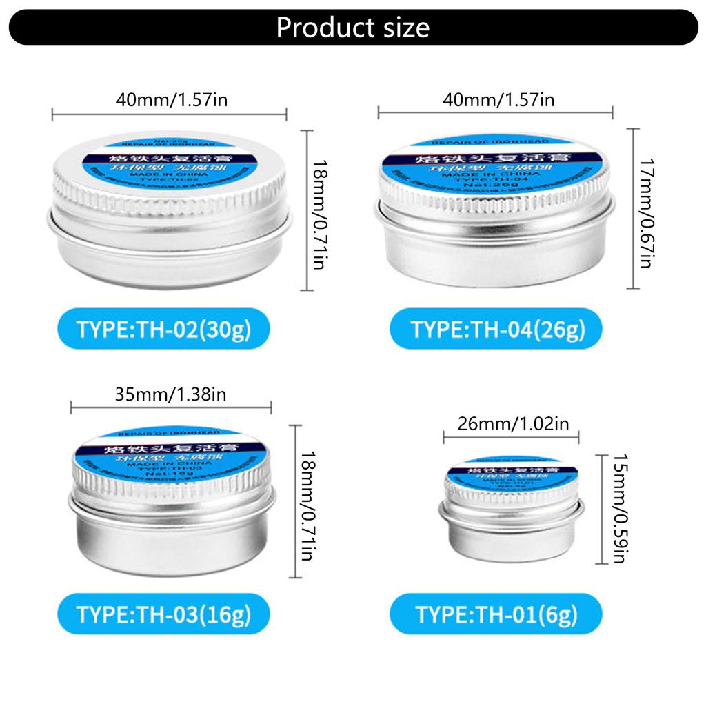 6/16/26/30 г Пасты для чистки жал паяльника Активаторы олова для жал паяльника Очиститель оксида Освежающее средство