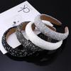 Luxury Inlaid Rhinestone HairBands for Women Korean Fashion Hair Pressure Headband Small Pearl Wedding Hair Jewelry Accessories