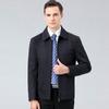 Весенние и осенние мужские куртки с лацканами для людей среднего и пожилого возраста, новые свободные куртки, мужские топы, простая весенняя одежда для пап