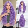 Синтетические волосы Черно-фиолетовое омбре Парик Длинный парик с волнами по телу Натуральная прическа с водной волной Сексуальный женский парик для женщин Косплей
