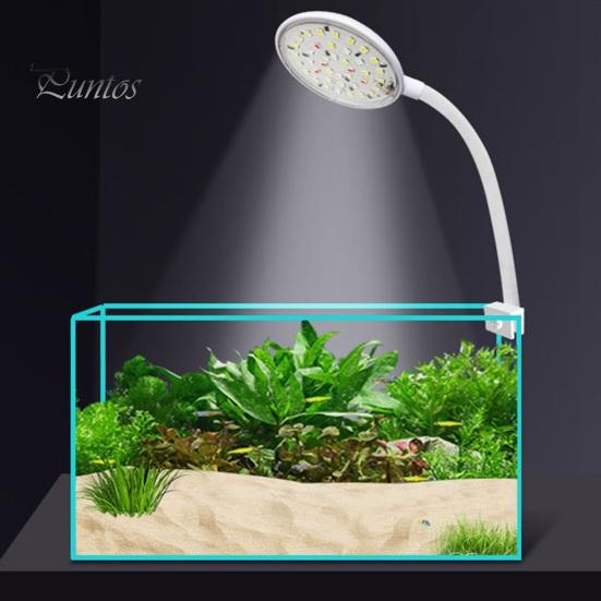 5w7w Fish Clip Lamp Tank Usb Power Led Full Spectrum Waterproof Algae Ornamental Lighting Hose Connection 360degree Adjustable Energysaving Tank