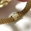 Подержанные золотые прямоугольные часы TORY BURCH