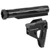 Ryohin Buhin Набор приклада и буферной трубки SI для электропневматических винтовок серии M4/M16, Реплика, Алюминиевый сплав с ЧПУ, Черный