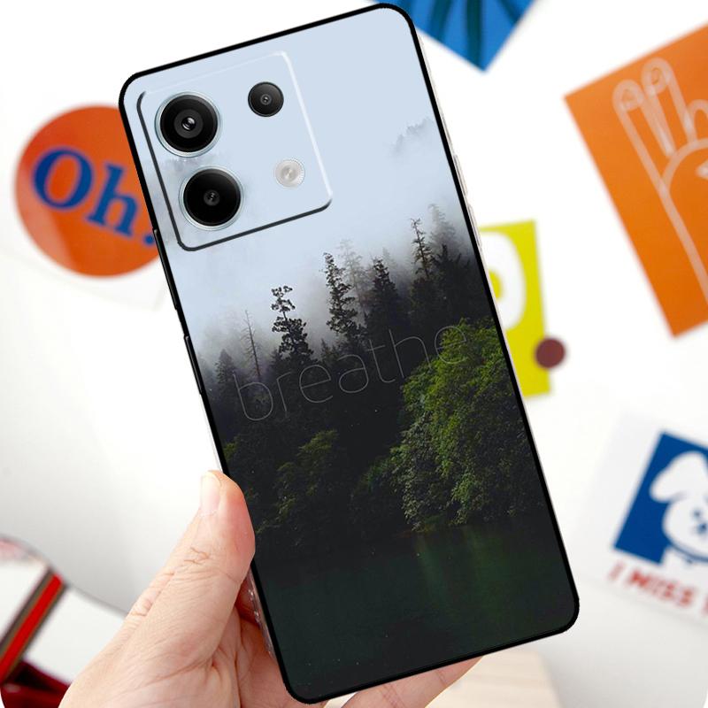 Чехол с узором «Лес и Облака» для Xiaomi Redmi Note 11 10 12 13 14 Pro 10S 11S 12S Чехол для Redmi 15 10C 13C 12C 14C