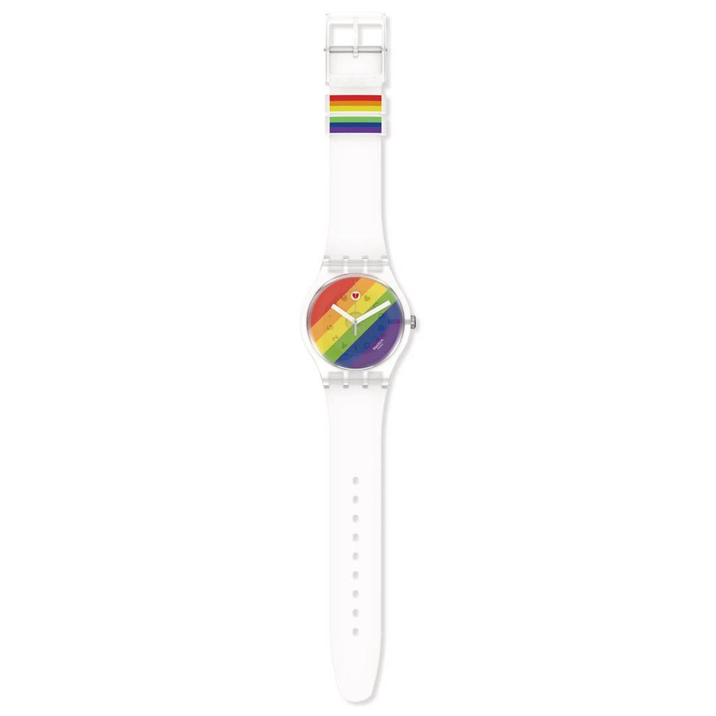 Swatch STRIPE FIERCE New Gent SO29K701 Прозрачный [Swatch]
