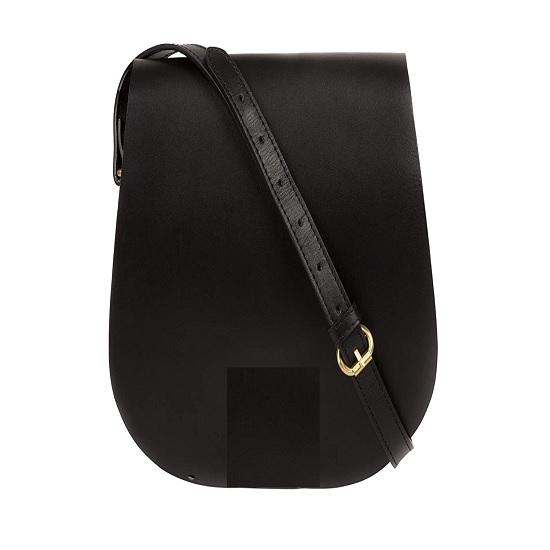 Черная кожаная сумка-слинг Noora для женщин