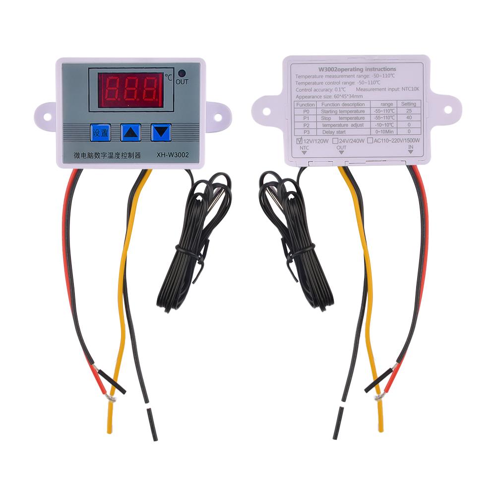 XH-W3002 W3001 Цифровой светодиодный регулятор температуры 10А Термостат Регулятор Для аксессуаров промышленных инструментов