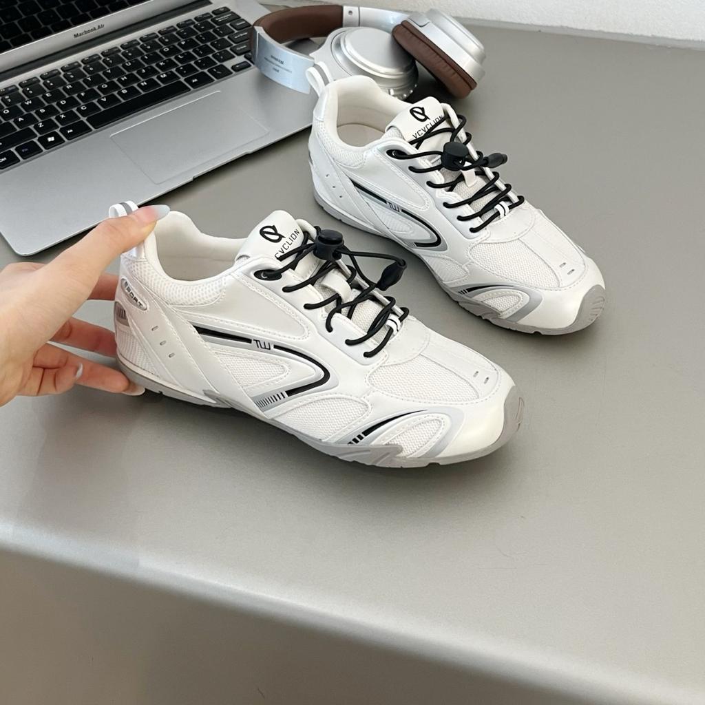 4.0 Racing Shoes Women's 2025 Summer New Fashion Versatile German Training Shoes Leather Mesh Breathable Runaway Sneakers