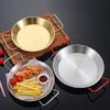 Очень толстая тарелка для морепродуктов с ручками из нержавеющей стали, двухухое блюдо для подачи раков, запеканки, лоток для корейской жареной курицы