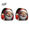 Stretchy Headrest Covers for Cars Christmas Car Cover Santa Claus Head Rest Sleeve Funny Soft Polyester Seat Pillow Protector Cars Suvs Universal